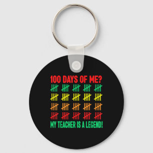 100th Day Of School Shirt Boys 100 Days Of School Key Ring