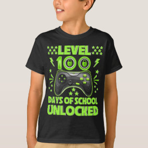 100th Day Of School Shirt For Kids Video Games Boy