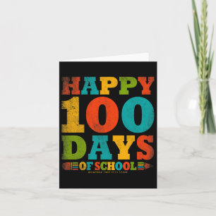 100th Day Of School Shirts Teacher Kids Back To Sc Card
