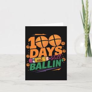 100th Day Of School Sketll Kids 100 Days Of School Card
