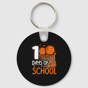100th Day Of School Sketll Kids 100 Days Of School Key Ring