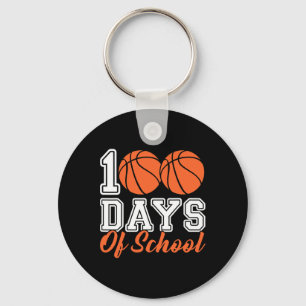 100th Day Of School Sketll Kids 100 Days Of School Key Ring