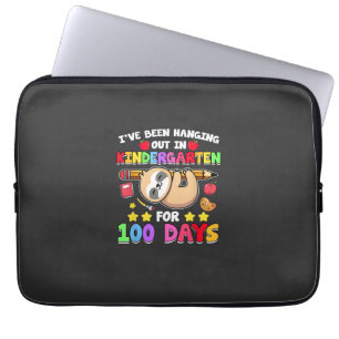 100th Day Of School Sloth Shirt Kindergarten 100 D Laptop Sleeve