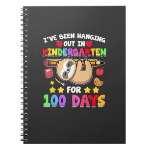 100th Day Of School Sloth Shirt Kindergarten 100 D Notebook