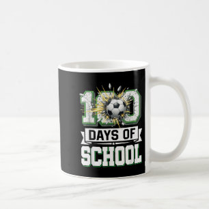 100th Day Of School Soccer 100 Days Of School Boys Coffee Mug