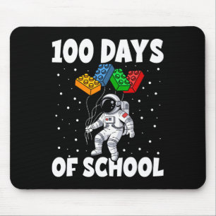 100th Day Of School Space Astronaut 100 Days Smart Mouse Pad