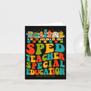100th Day Of School Sped Teacher Special Education Card