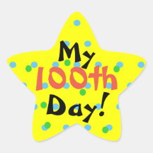 100th Day of School Student Stickers