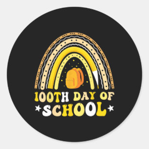 100th Day Of School Students Kids Teachers 100 Day Classic Round Sticker