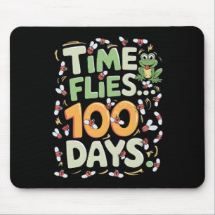 100th Day Of School Students Toddlers Funny Time F Mouse Pad