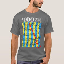 100th Day of School T-Shirt 100s Chart Teacher Men