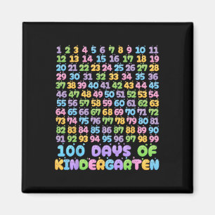 100th Day Of School Teacher 100 Days Of Kindergart Magnet