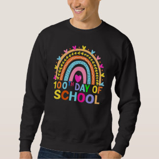 100th Day Of School Teacher 100 Days Smarter Boho  Sweatshirt