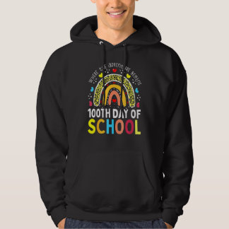 100th Day Of School Teacher 100 Days Smarter Leopa Hoodie