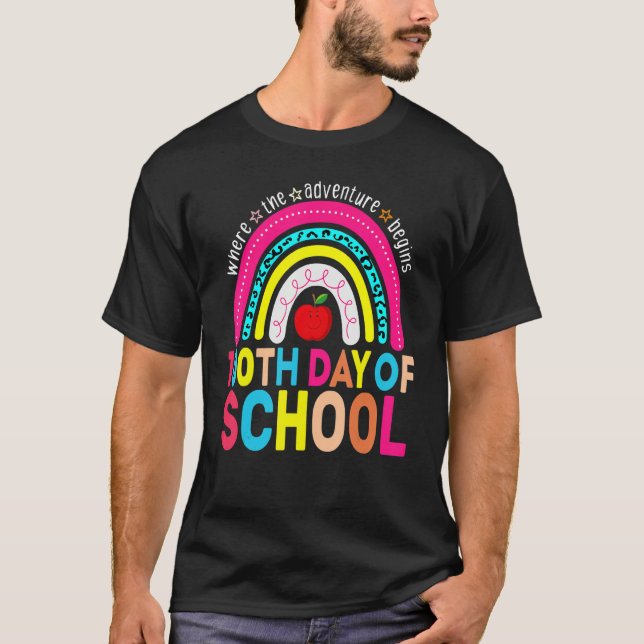 100th Day Of School Teacher 100 Days Smarter Leopa T-Shirt (Front)