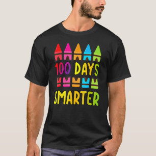 100th Day Of School Teacher 100 Days Smarter Rain T-Shirt