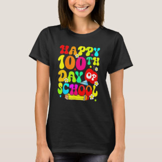 100th Day Of School Teacher Boys Girls Happy 100 D T-Shirt