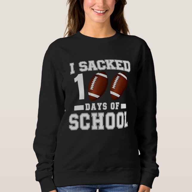 100th Day of School Teacher Coach Kids Child 100 D Sweatshirt (Front)