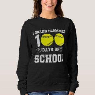100th Day of School Teacher Coach Kids Child 100 D Sweatshirt