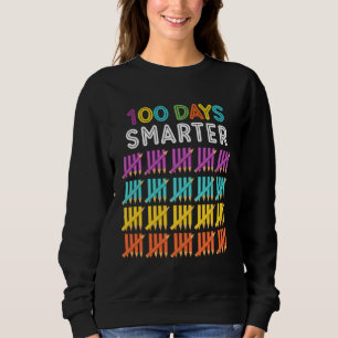 100th Day Of School Teacher Costume 100 Days Smart Sweatshirt