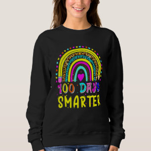 100th Day Of School Teacher Cute Rainbow 100 Days Sweatshirt