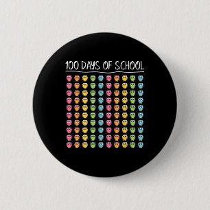 100th Day Of School Teacher Happy 100 Days Of Scho 6 Cm Round Badge