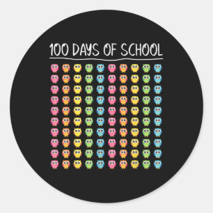 100th Day Of School Teacher Happy 100 Days Of Scho Classic Round Sticker