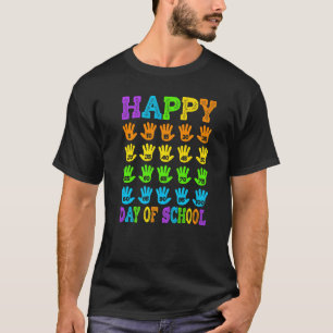 100th day of school teacher kid child happy 100 da T-Shirt
