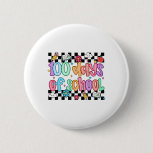 100th Day Of School Teacher Kid Funny 100 Days Coq 6 Cm Round Badge