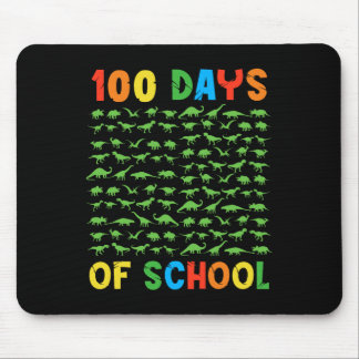 100th Day Of School Teacher Kids 100 Days Dinosaur Mouse Pad