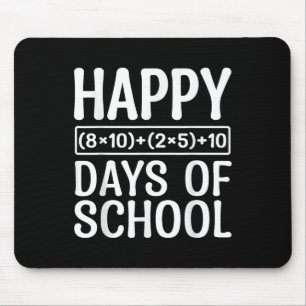 100th Day Of School Teacher Kids 100 Days Math Equ Mouse Pad