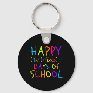100th Day Of School Teacher Kids 100 Days Math For Key Ring