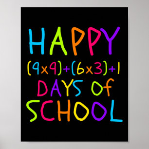 100th Day Of School Teacher Kids 100 Days Math For Poster