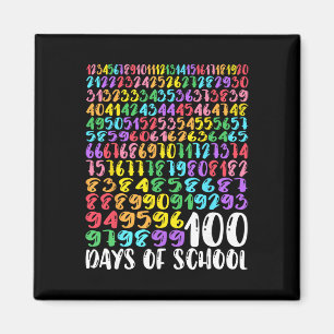 100th Day Of School Teacher Kids 100 Days Math Num Magnet