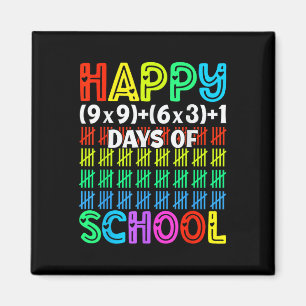 100th Day Of School Teacher Kids 100 Days Math Num Magnet