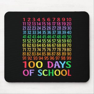 100th Day Of School Teacher Kids 100 Days Math Num Mouse Pad