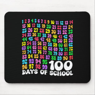 100th Day Of School Teacher Kids 100 Days Math Num Mouse Pad