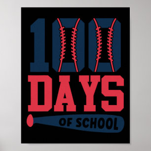 100th Day Of School Teacher Kids 100 Days Of Schoo Poster