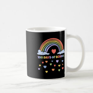 100th Day Of School Teacher Kids 100 Days Rainbow Coffee Mug