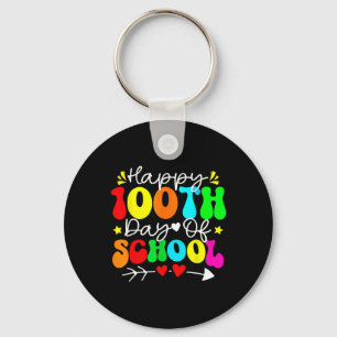 100th Day Of School Teacher Kids Child Happy 100 D Key Ring