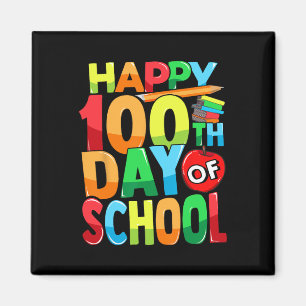 100th Day Of School Teacher Kids Child Happy 100 D Magnet