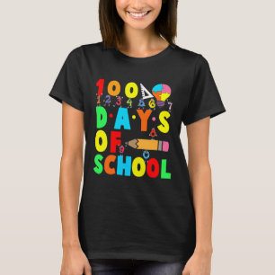 100th Day Of School Teacher Kids Child Happy 100 D T-Shirt