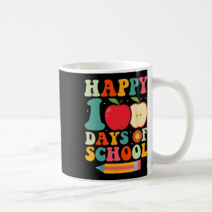 100th Day Of School Teacher Kids Retro Groovy 100  Coffee Mug