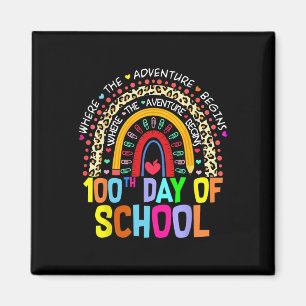 100th Day Of School Teacher Student 100 Days Smart Magnet