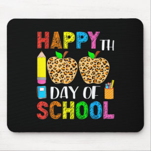 100th Day Of School Teacher Student Leopard 100 Da Mouse Pad