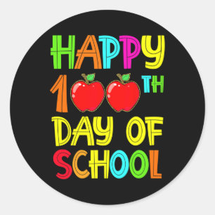 100th Day Of School Teachers 100 Days 2022 Classic Round Sticker