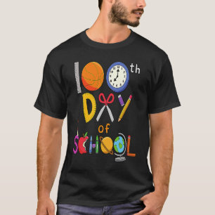 100th Day of School Teachers and Students Survived T-Shirt