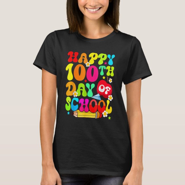 100th Day Of School Teachers Costume 100 Days Stud T-Shirt (Front)