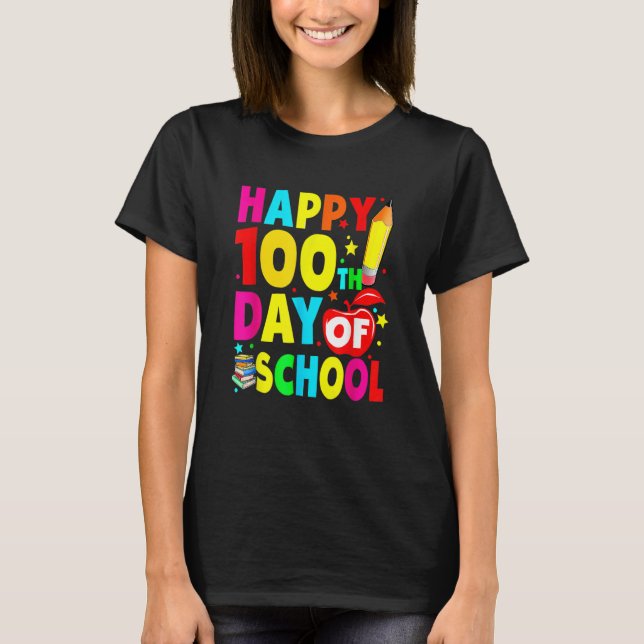 100th Day Of School Teachers Costume 100 Days Stud T-Shirt (Front)