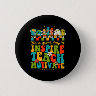 100th Day Of School Teachers It’s A Good Day To Le 6 Cm Round Badge